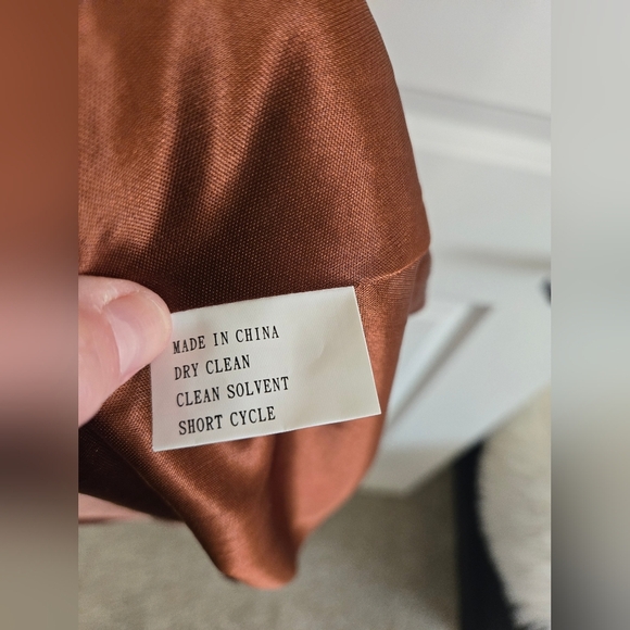 REVELRY NWT Maternity Gwen Velvet Dress in Terracotta | Size 12 - Picture 6 of 7